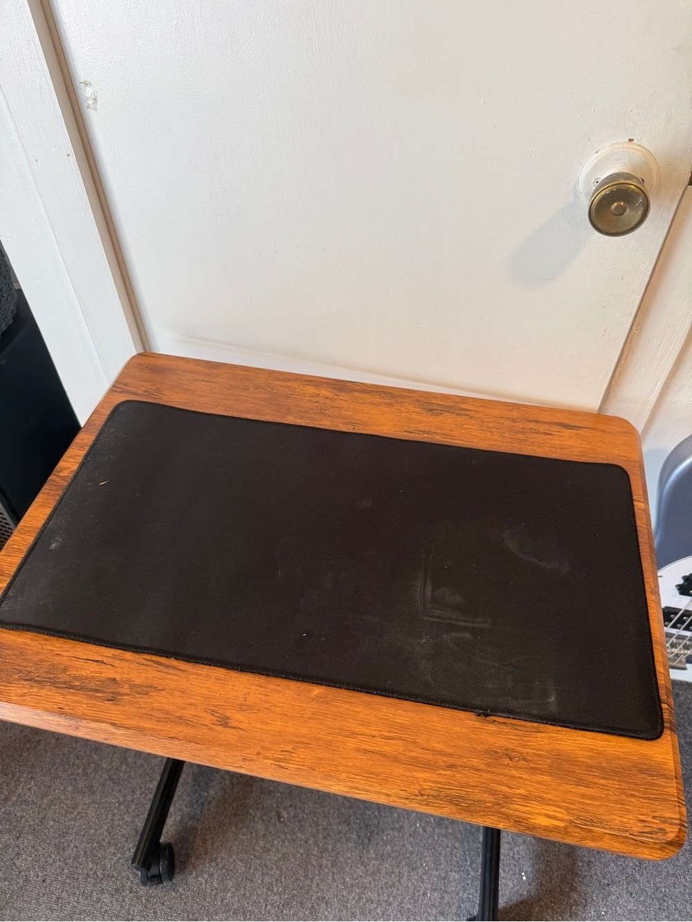 Black Desk mouse Pad large
